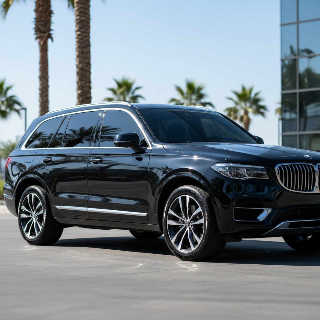 Luxury SUV with ceramic window tint
